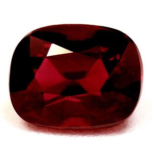 Cushion Red Ruby 1.5ct loose gemstone
