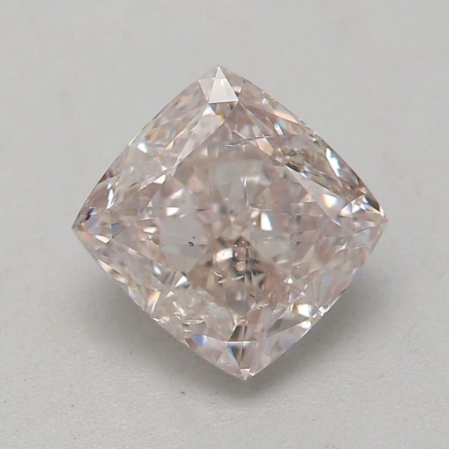 Cushion Fancy Light Brown Pink Natural Diamond 1.01ct SI2 loose diamond