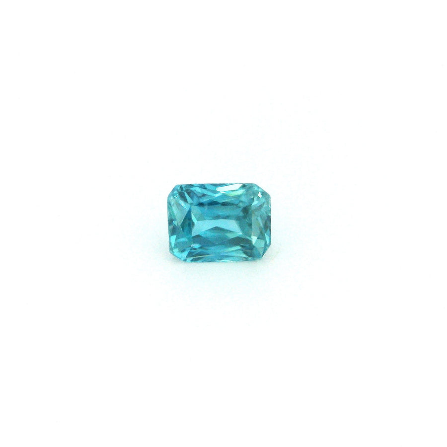 Octagonal Blue Zircon 1.45ct loose gemstone