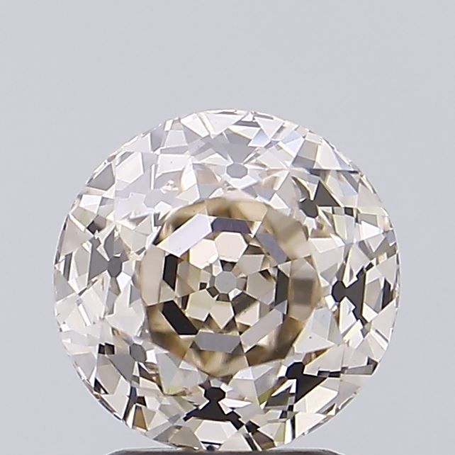 Round Very Light Pinkish Brown Lab-grown Diamond 2ct VS1 loose diamond