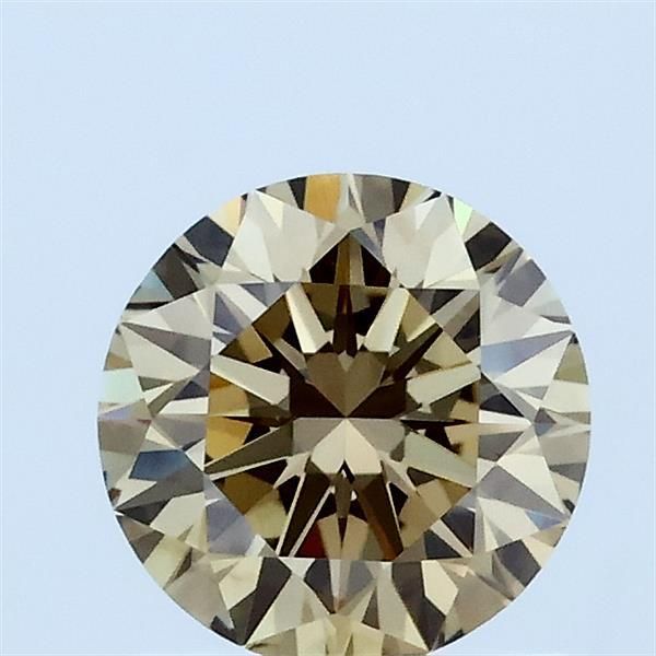 Round Fancy Brownish Yellow Lab-grown Diamond 1ct VVS2 loose diamond