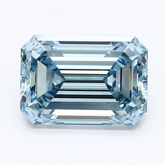 Emerald Fancy Intense Blue Lab-grown Diamond 1.79ct VS1 loose diamond