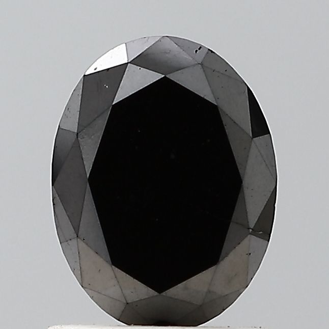 Oval Black Natural Diamond 1.11ct VS2 loose diamond