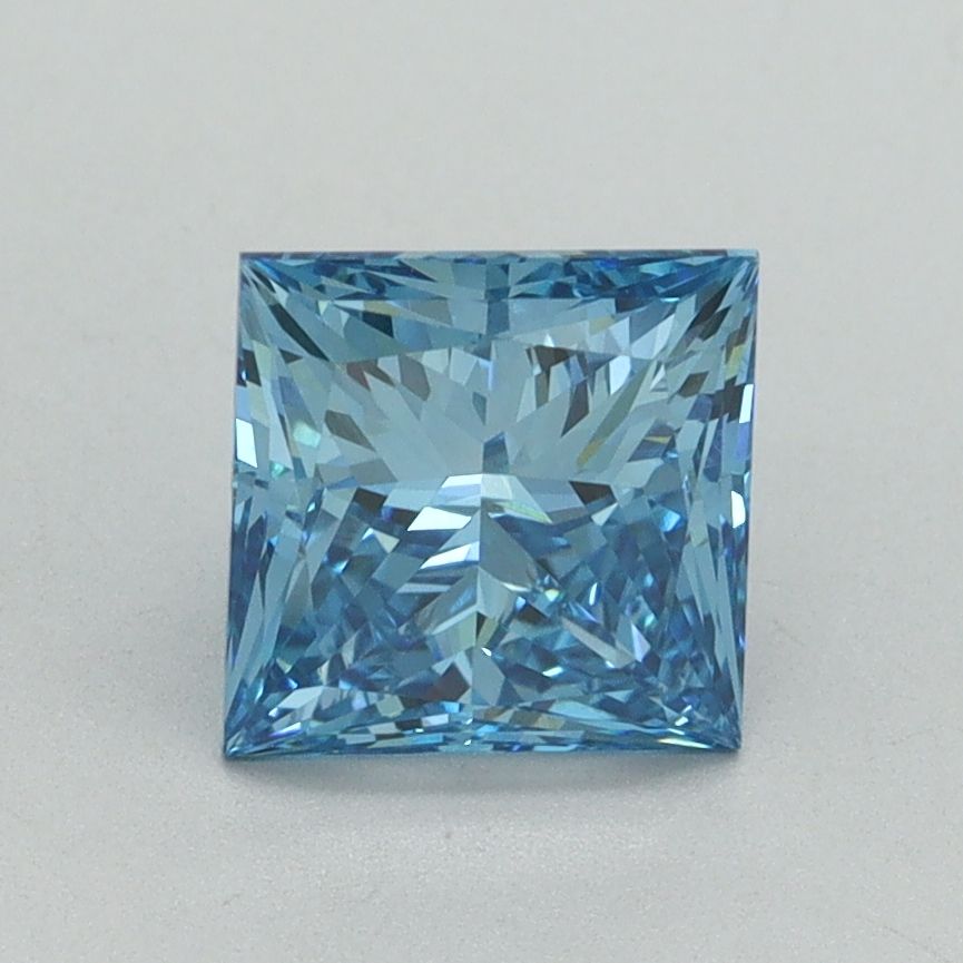 Princess Fancy Vivid Blue Lab-grown Diamond 1.52ct VVS2 loose diamond
