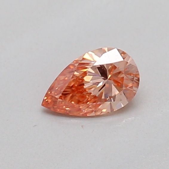 Pear Fancy Intense Brownish Orange Lab-grown Diamond 0.14ct VS2 loose diamond
