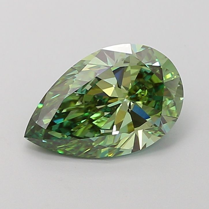 Pear Fancy Vivid Green Lab-grown Diamond 1.94ct VS1 loose diamond