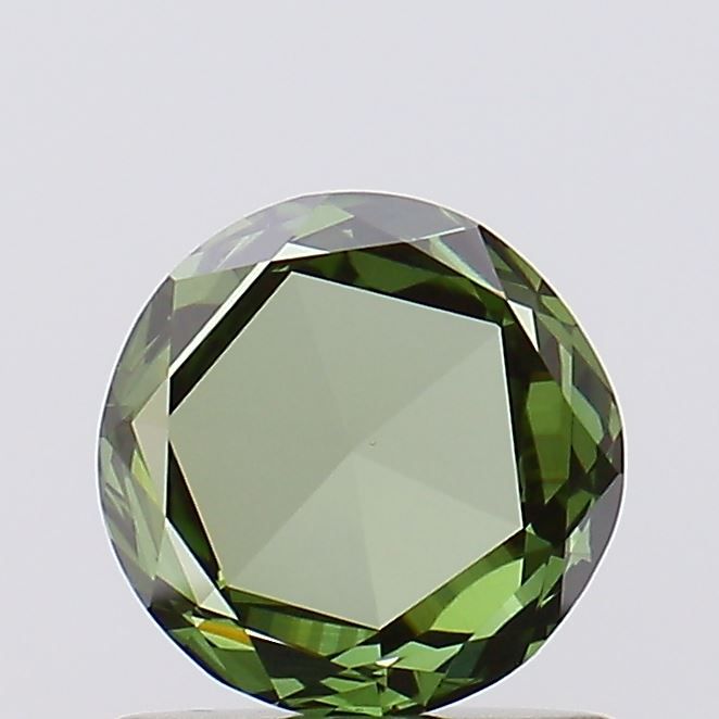 Rose Fancy Vivid Green Lab-grown Diamond 0.61ct VS1 loose diamond