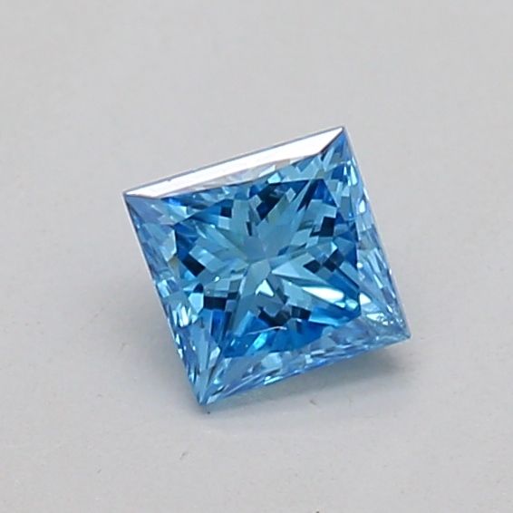 Princess Fancy Vivid Blue Lab-grown Diamond 0.21ct VS2 loose diamond
