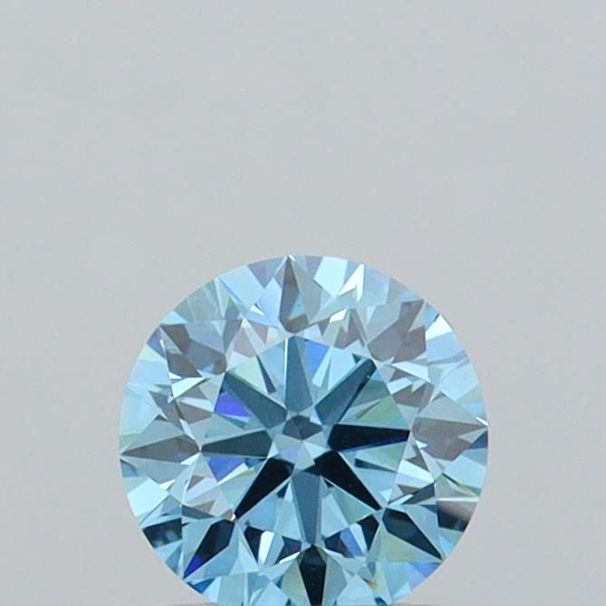 Round Fancy Vivid Blue Lab-grown Diamond 1ct VS1 loose diamond
