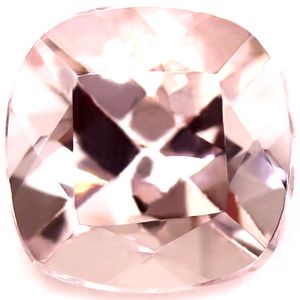 Cushion Pink Morganite 1.04ct loose gemstone