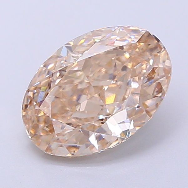 Oval Fancy Light Brown Lab-grown Diamond 2.04ct VS1 loose diamond
