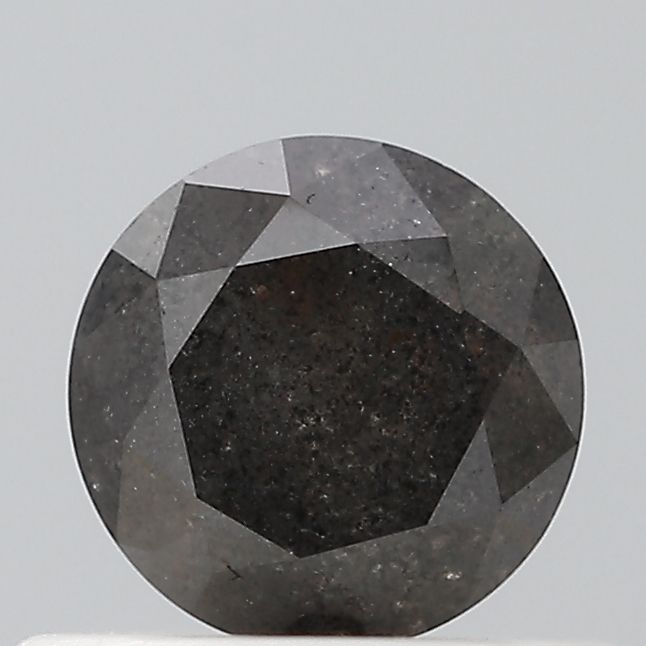 Round Salt And Pepper Natural Diamond 0.43ct VS1 loose diamond