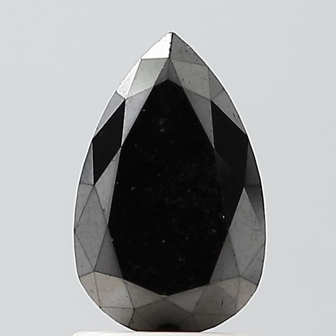Pear Black Natural Diamond 1.4ct VS2 loose diamond