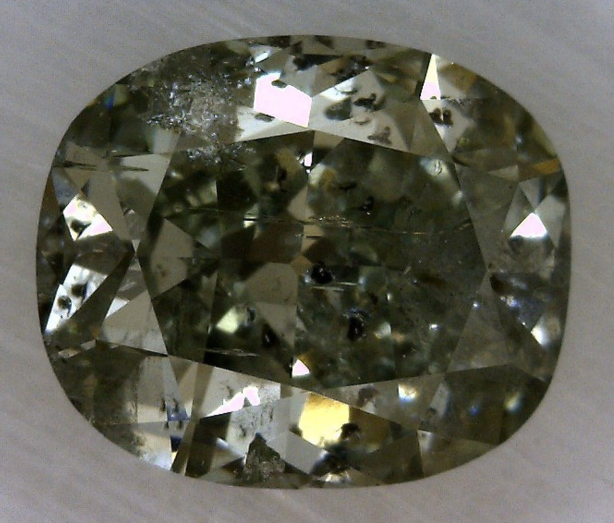 Cushion Fancy Green Gray Green Natural Diamond 0.72ct loose diamond