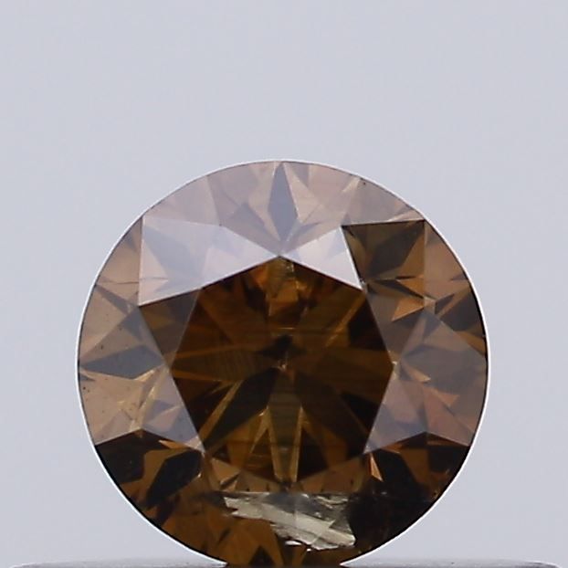Round Fancy Brown Natural Diamond 0.34ct I1 loose diamond