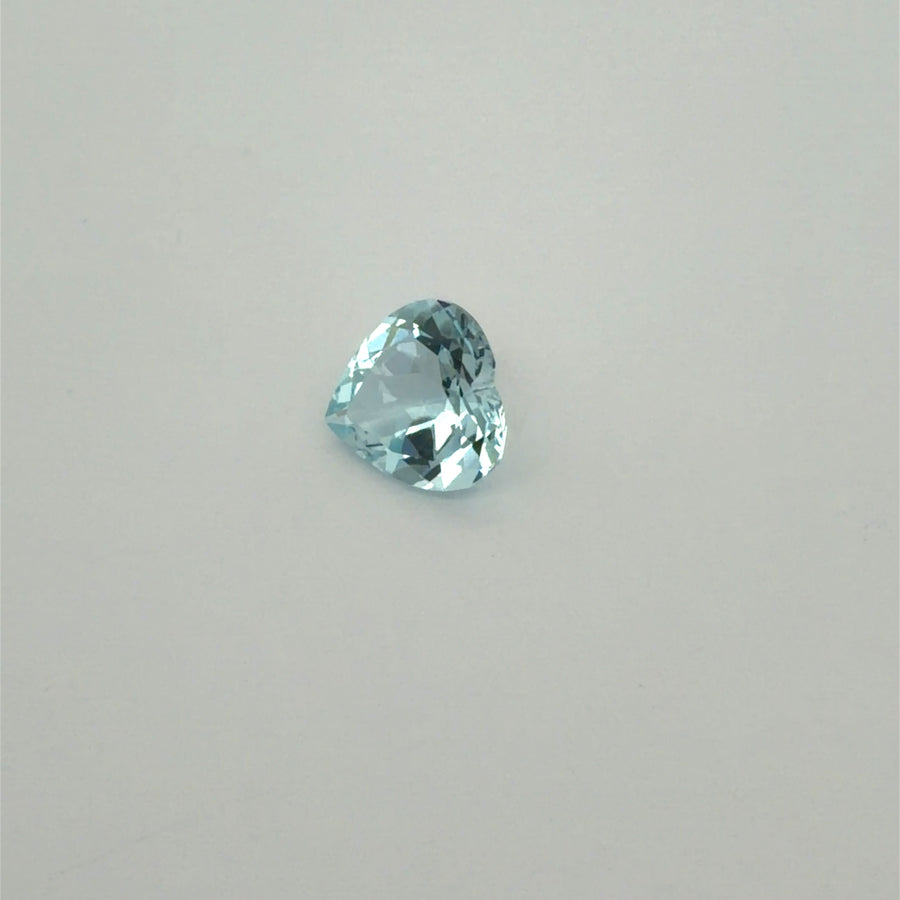 Heart Blue Aquamarine 1.57ct loose gemstone