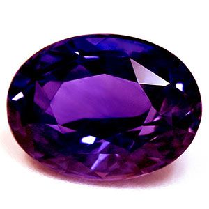 Oval Purple Sapphire 2.91ct loose gemstone
