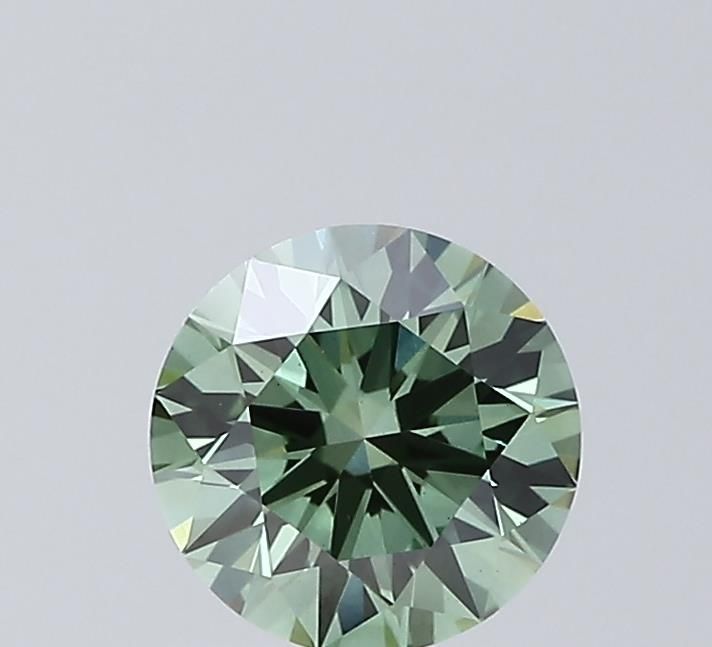 Round Fancy Vivid Green Lab-grown Diamond 1.02ct VS1 loose diamond