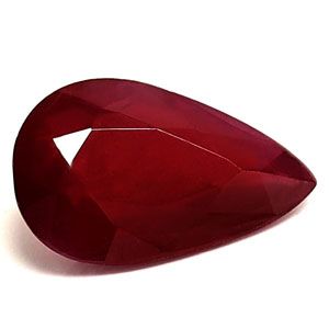 Pear Red Ruby 1.51ct loose gemstone
