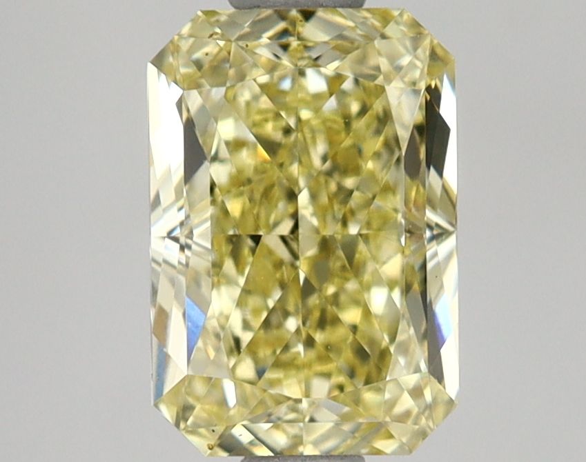 Radiant Fancy Intense Gray Yellow Lab-grown Diamond 1.5ct VS2 loose diamond