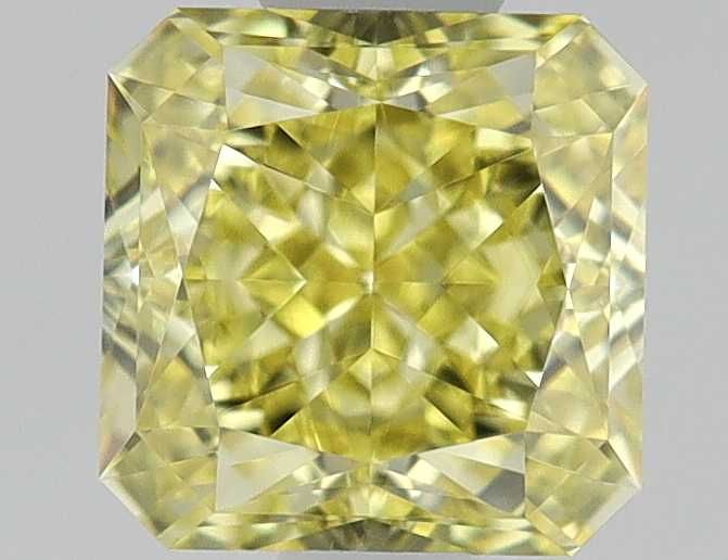 Square Radiant Fancy Intense Yellow Natural Diamond 0.7ct IF loose diamond