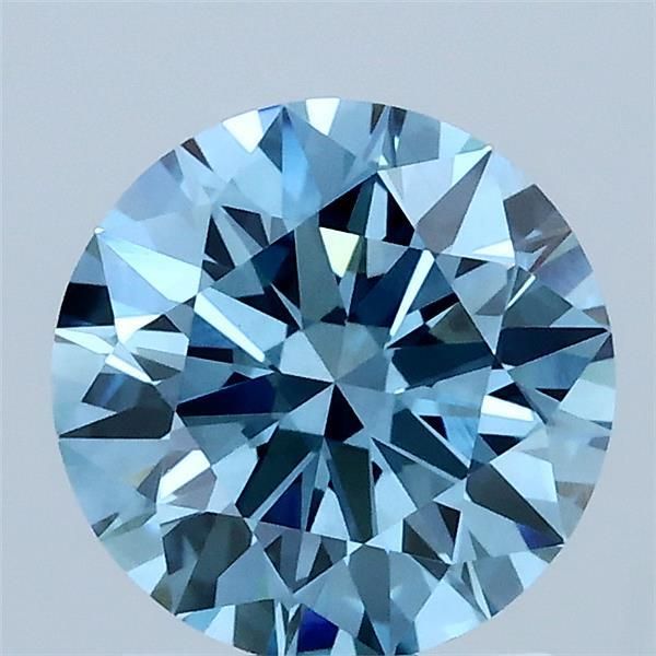 Round Fancy Vivid Blue Lab-grown Diamond 1.58ct VS1 loose diamond