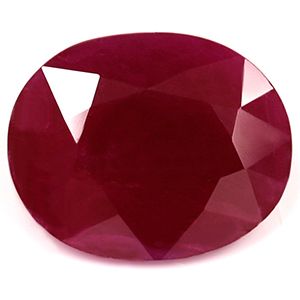 Oval Red Ruby 3.9ct loose gemstone
