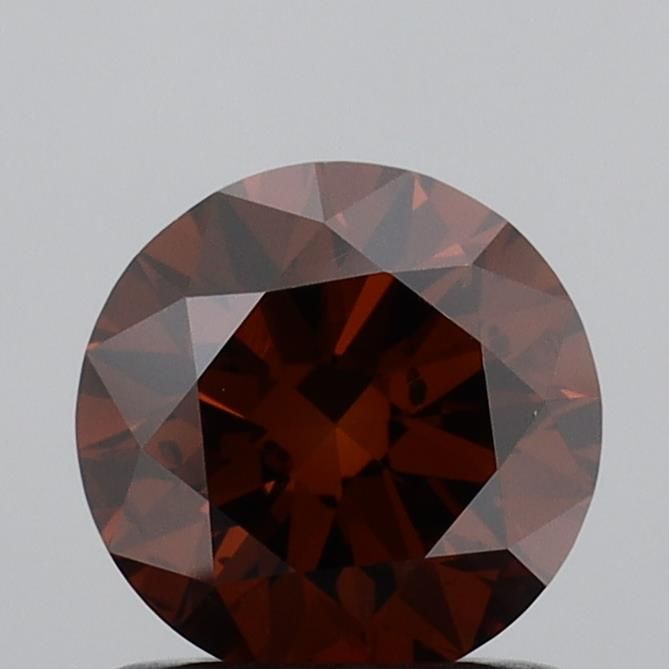 Round Fancy Deep Orange Lab-grown Diamond 1.01ct SI2 loose diamond