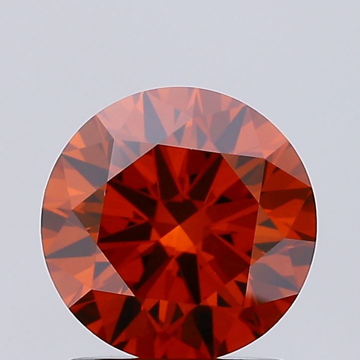 Round Fancy Vivid Orange Lab-grown Diamond 1.43ct VS1 loose diamond
