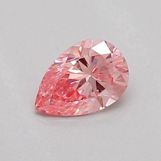 Pear Fancy Vivid Pink Lab-grown Diamond 0.2ct VS1 loose diamond