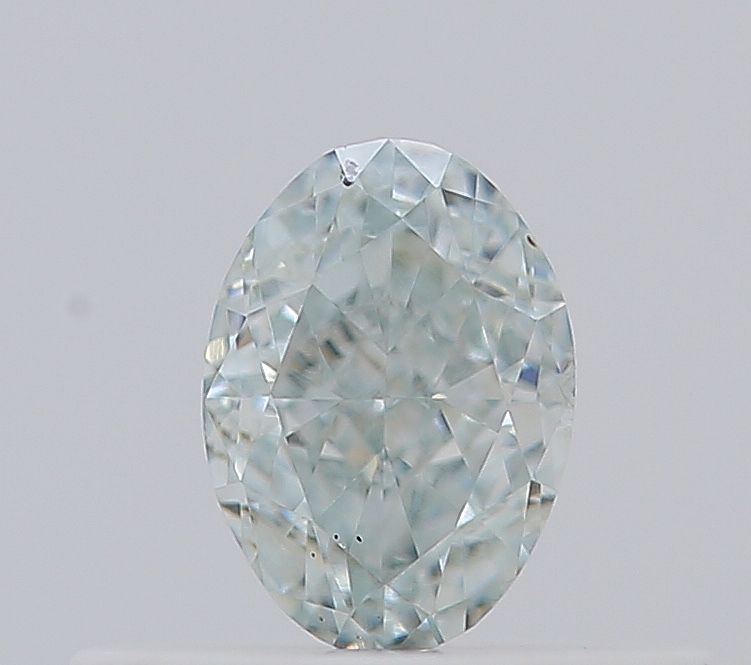Oval Fancy Light Green Natural Diamond 0.34ct SI1 loose diamond