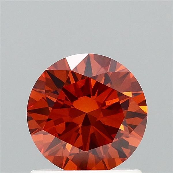 Round Fancy Brownish Orange Lab-grown Diamond 1ct VS1 loose diamond