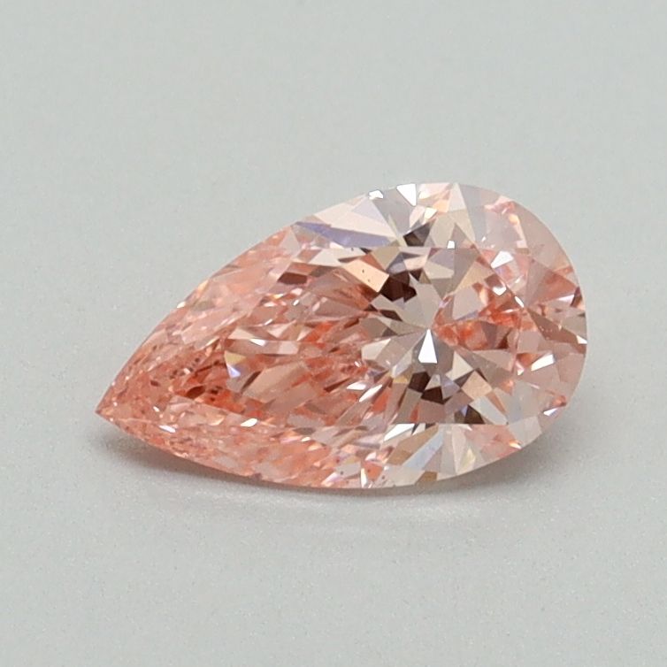 Pear Fancy Vivid Pink Lab-grown Diamond 0.55ct VS2 loose diamond