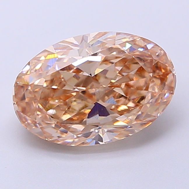 Oval Fancy Light Brown Lab-grown Diamond 2.03ct VVS2 loose diamond
