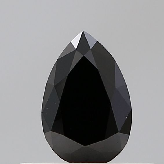 Pear Black Lab-grown Diamond 0.38ct VVS2 loose diamond