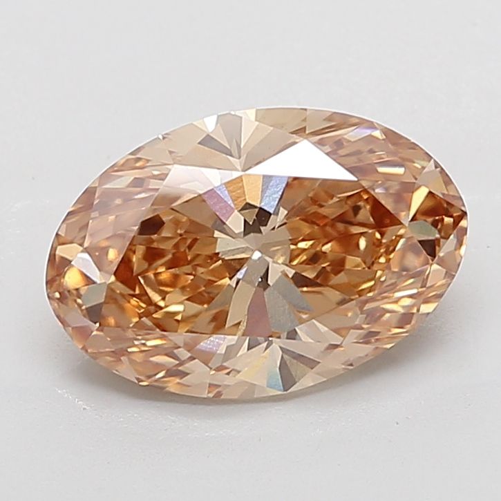 Oval Fancy Brown Lab-grown Diamond 5ct VS1 loose diamond
