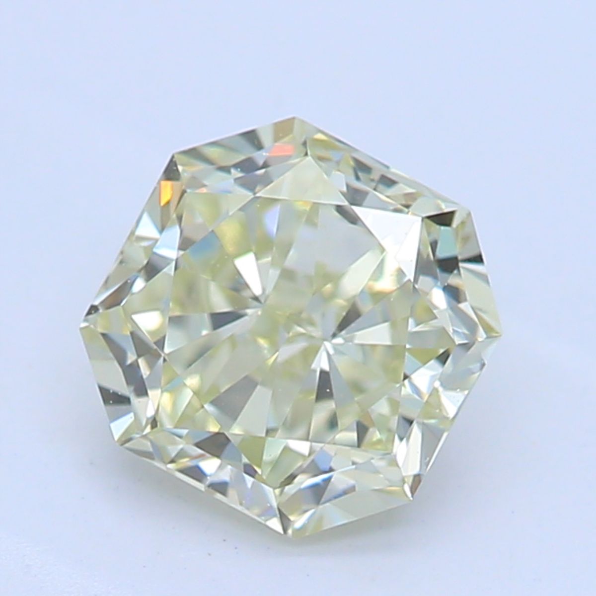 Radiant Fancy Light Grayish Yellowish Green Natural Diamond 0.54ct VVS2 loose diamond