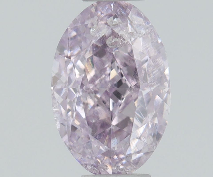 Oval Fancy Pinkish Purple Natural Diamond 0.3ct I2 loose diamond