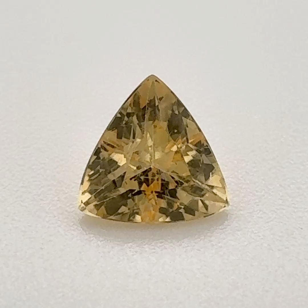 Trilliant Yellow Topaz 0.725ct loose gemstone