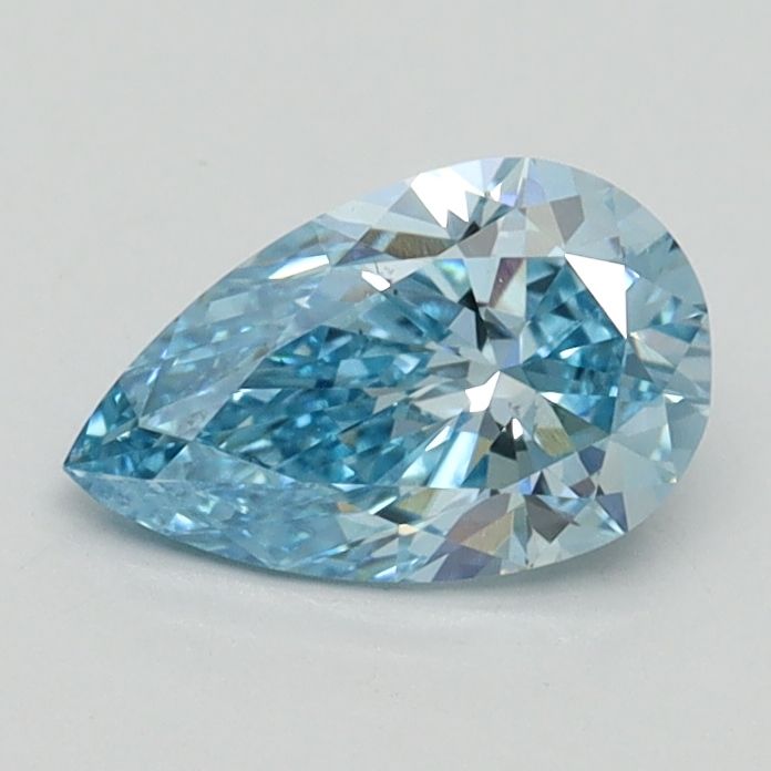 Pear Fancy Intense Blue Lab-grown Diamond 0.74ct VS2 loose diamond