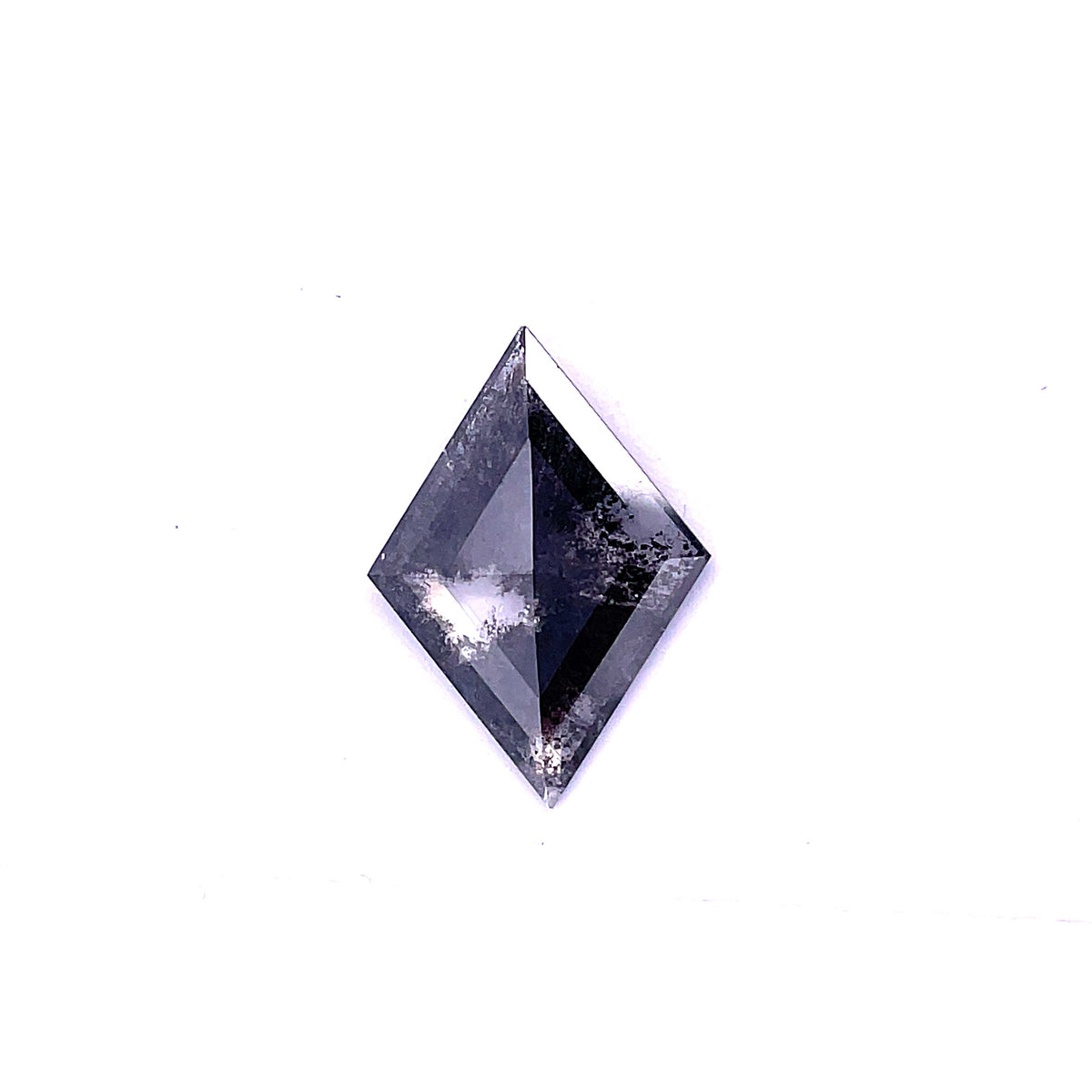 Lozenge Salt And Pepper Natural Diamond 3.84ct loose diamond