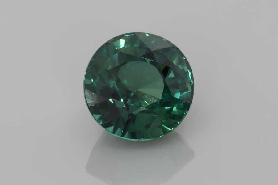 Round Teal Sapphire 4ct loose gemstone