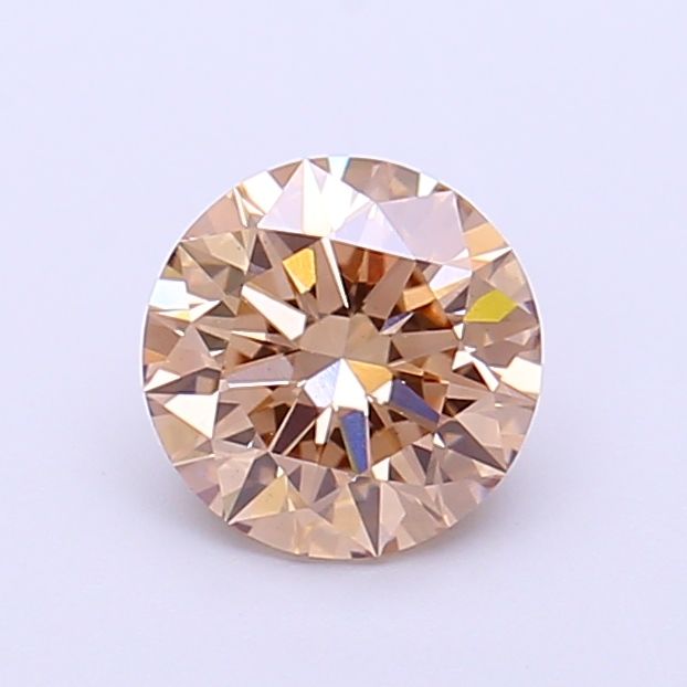 Round Fancy Light Brown Lab-grown Diamond 1ct VVS2 loose diamond