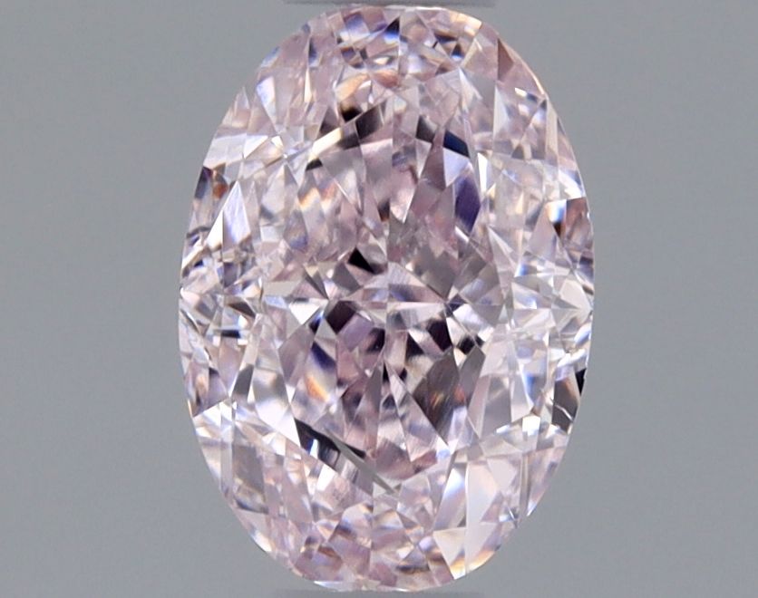 Oval Fancy Light Pink Natural Diamond 0.5ct SI2 loose diamond