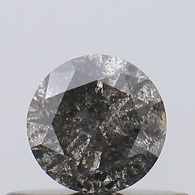 Round Salt And Pepper Natural Diamond 0.34ct I3 loose diamond
