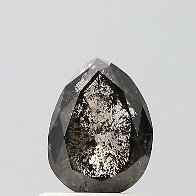 Pear Salt And Pepper Natural Diamond 0.71ct VS1 loose diamond
