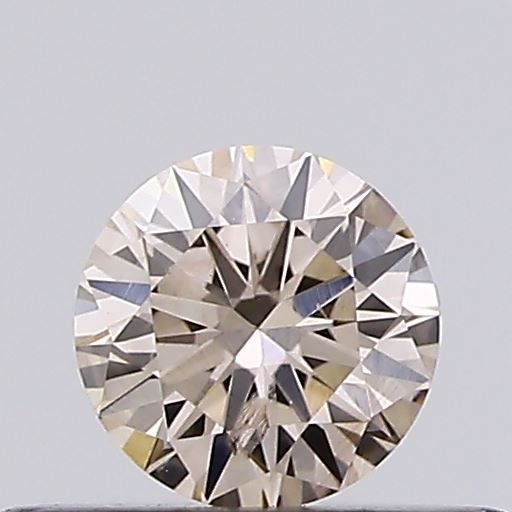 Round Fancy Light Brown Natural Diamond 0.27ct SI2 loose diamond