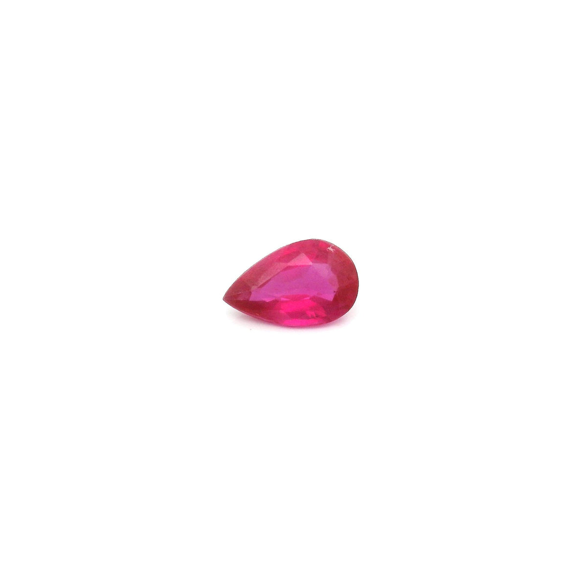Pear Red Ruby 0.42ct loose gemstone