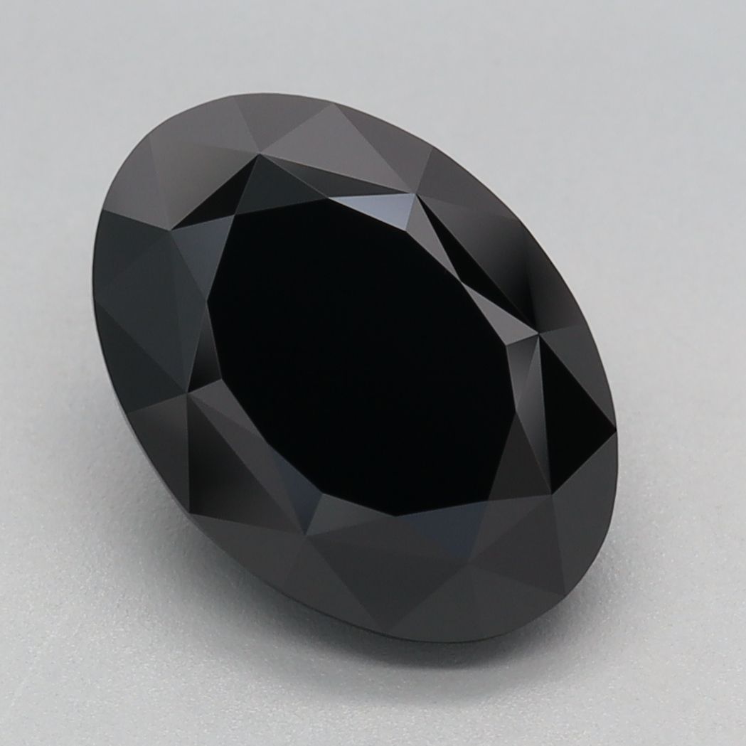 Oval Fancy Black Lab-grown Diamond 3.12ct loose diamond