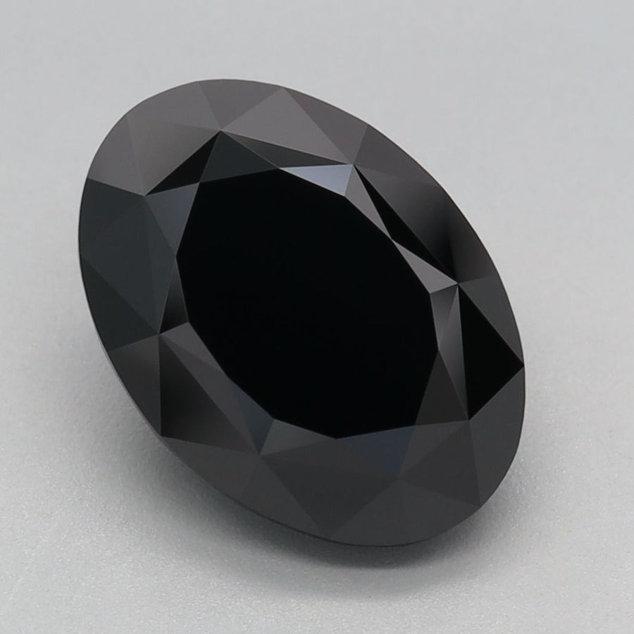 Oval Fancy Black Lab-grown Diamond 3.12ct loose diamond